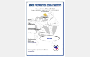 STAGE PRÉPARATION  COMBATS AMVT95